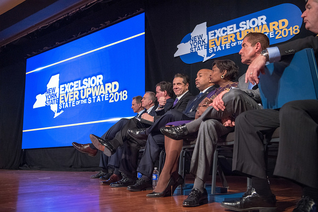 Cuomo legislative leaders Albany