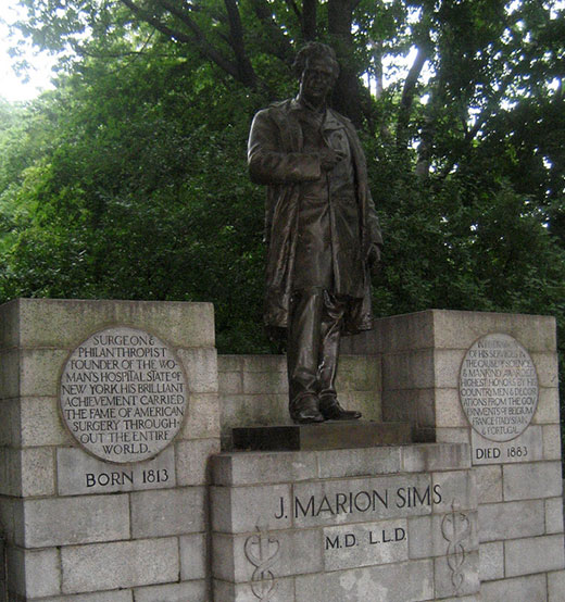 dr j marion sims statue 2