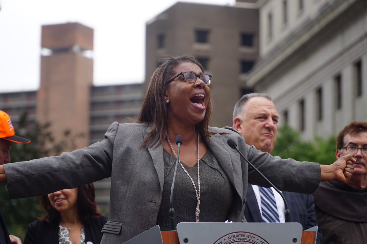 letitia james via teamsters