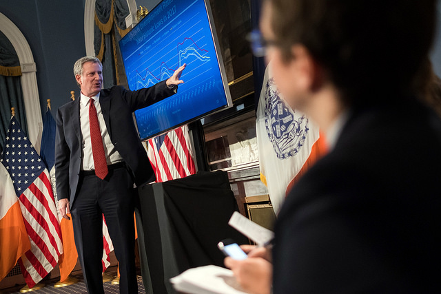 de Blasio budget presentation