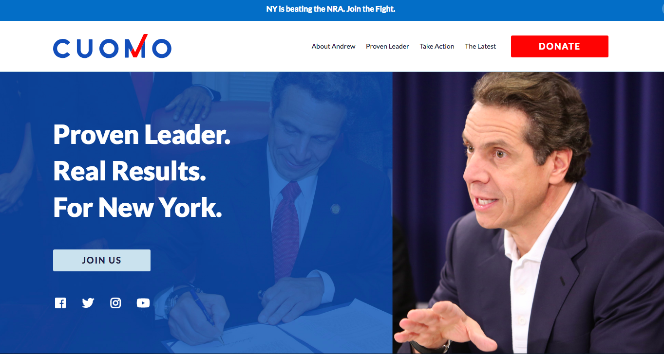 cuomo campaign site