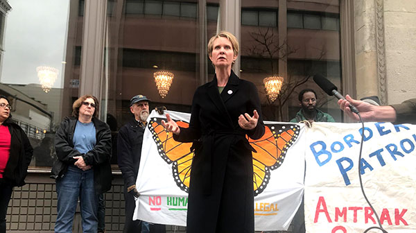 cynthia nixon gov rally event