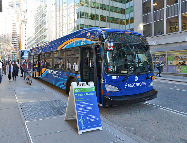 mta double decker electric bus