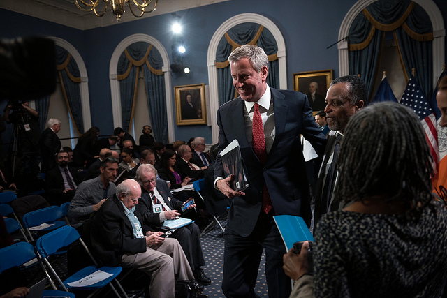 de Blasio city hall budget