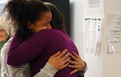 reunion hug prison visit