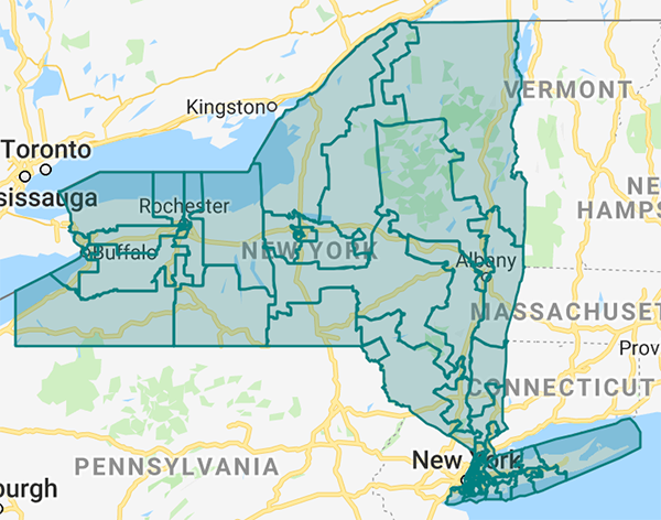 New York State Map Image New York's New, Untested Redistricting Process Set to Unfold After 