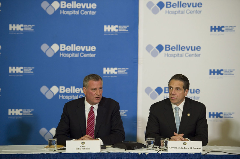 de Blasio Cuomo budget coronavirus