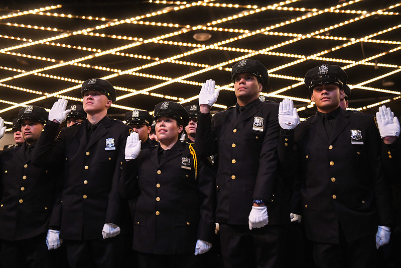 NYPD officers oath academy graduates