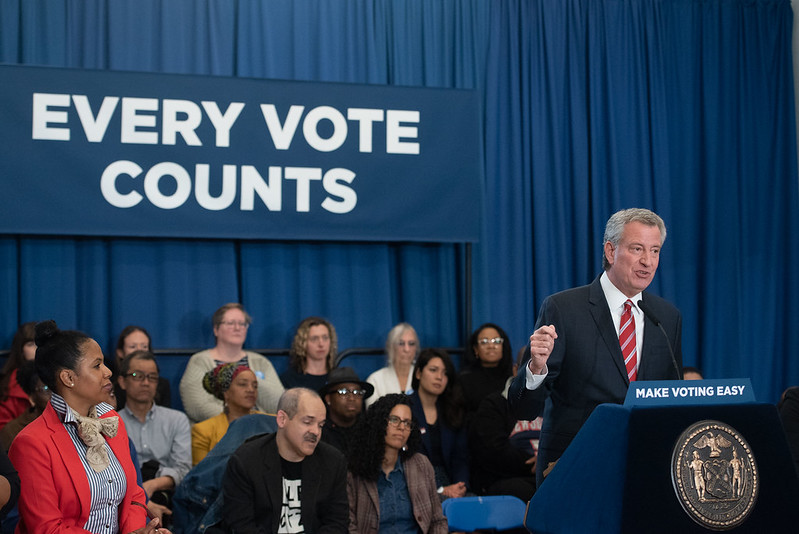 early voting rally