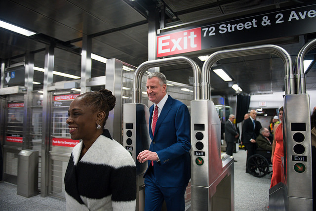 de Blasio subway