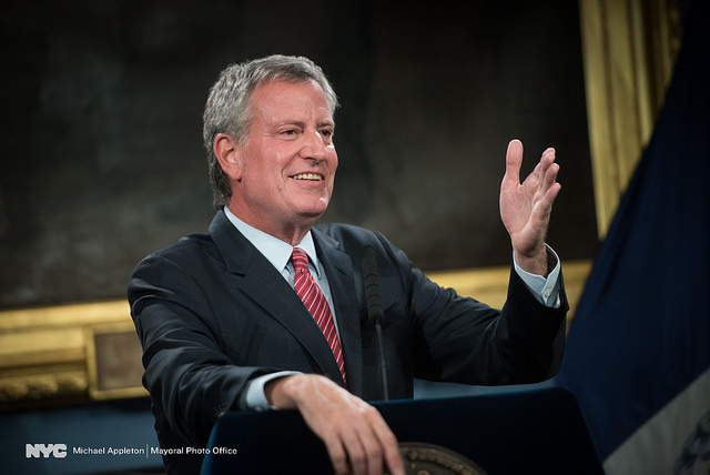 de blasio mayoral control event