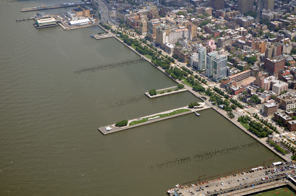 hudson river park aerial