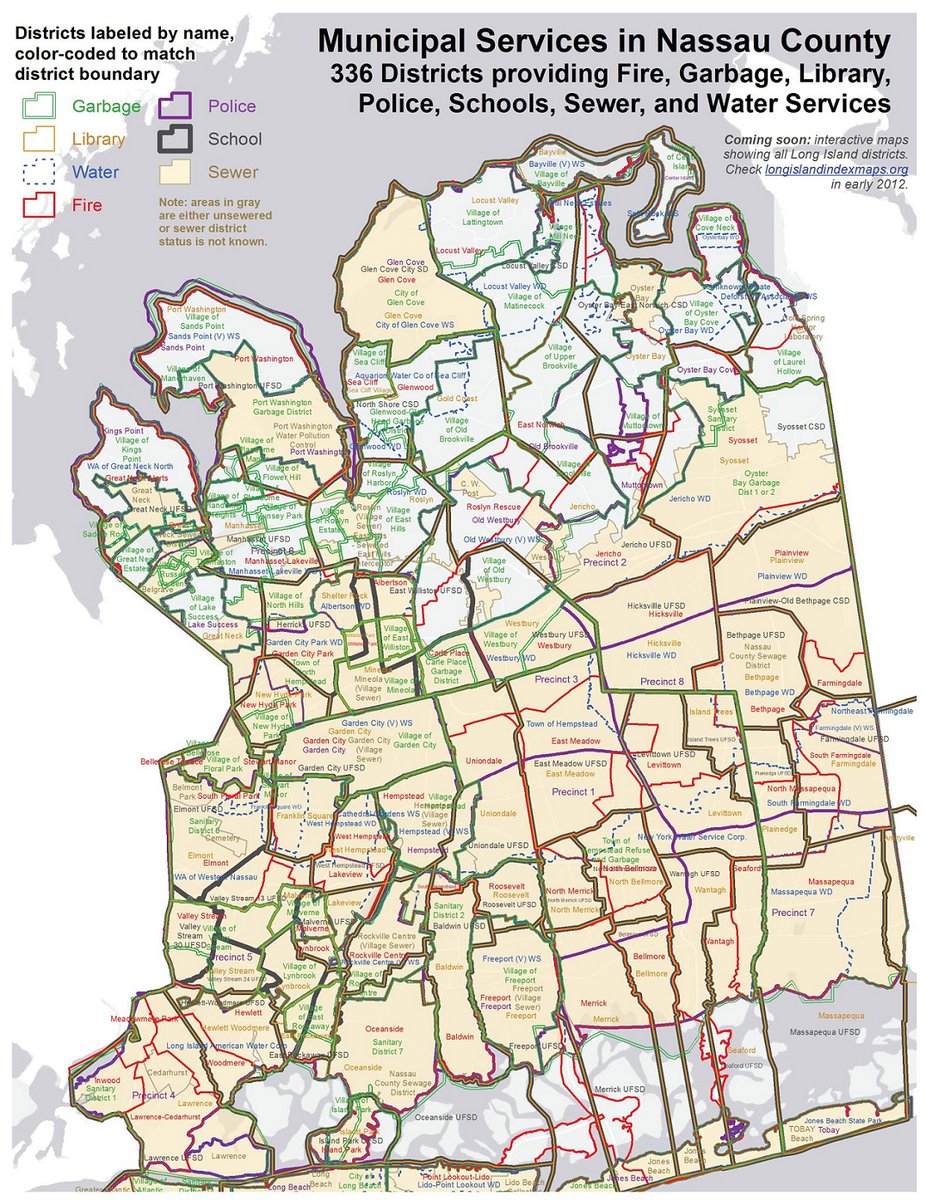 nassau special service districts map