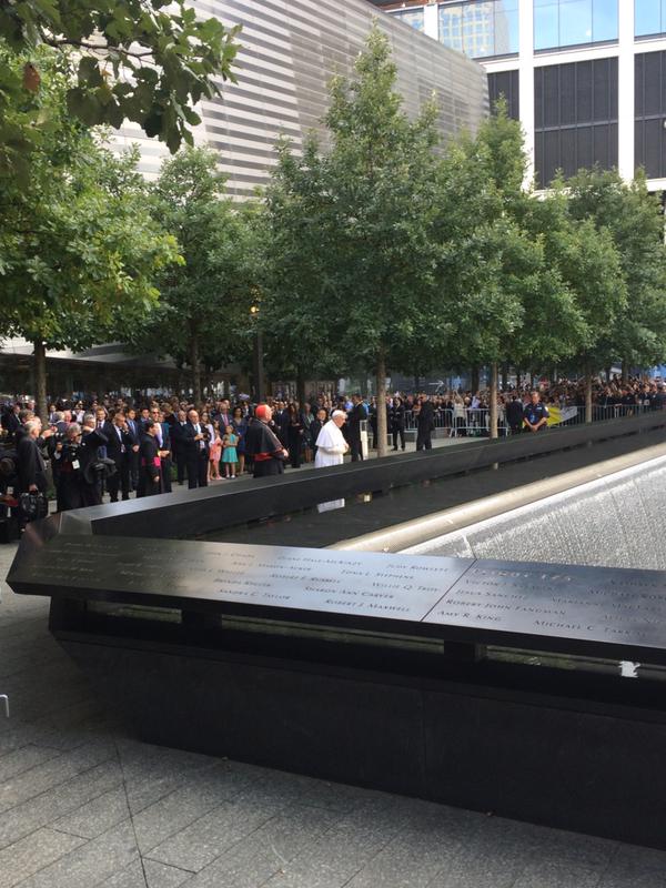 pope 911 memorial